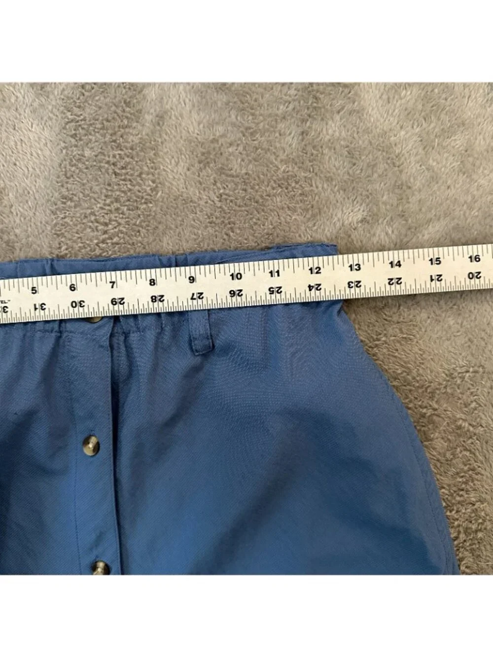 Vintage REI Nylon Maxi Skirt Button Front Womens SMALL